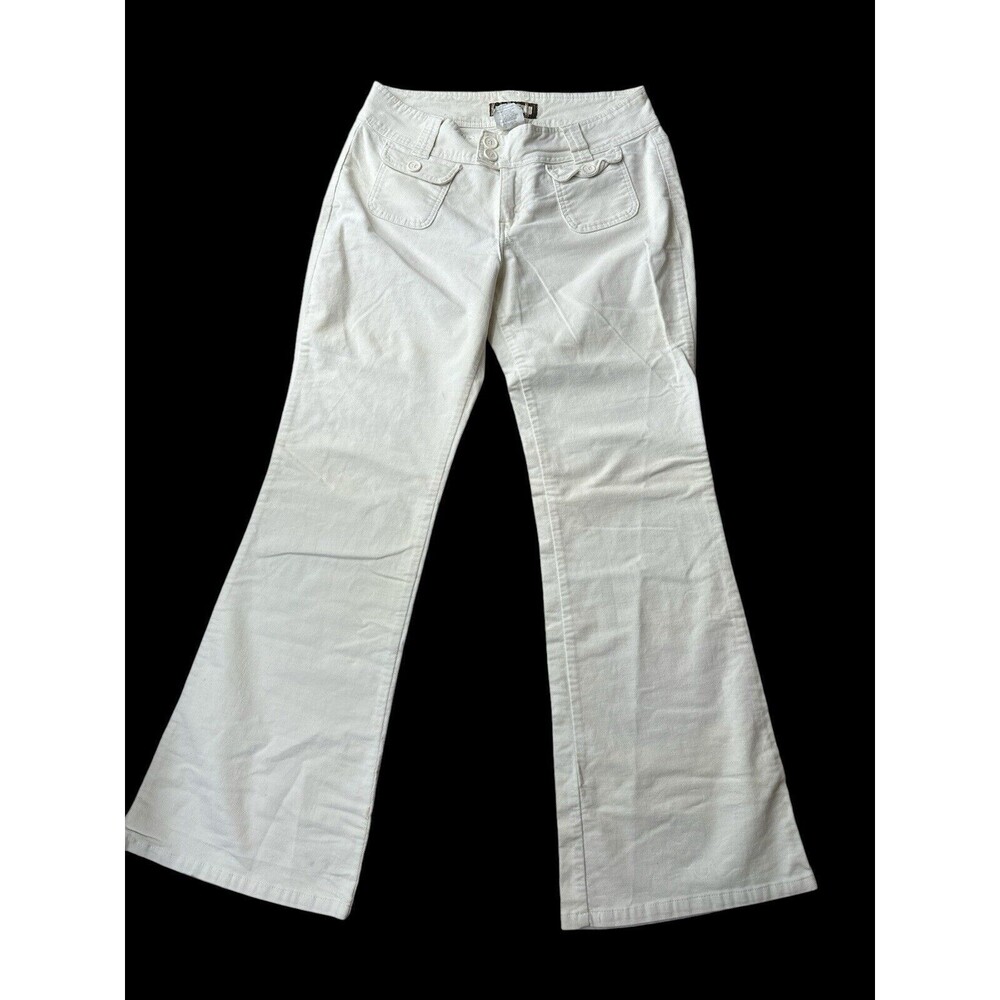 Jordache Bootcut Jeans Womens Size 13/14Light Beige  corduroy ‎ stretchy pants